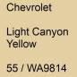 Preview: Chevrolet, Light Canyon Yellow, 55 / WA9814.